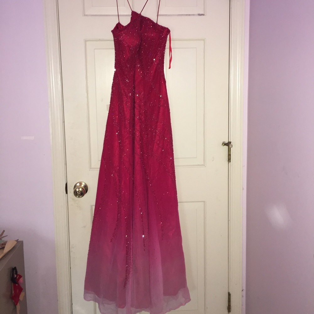 Long pink prom/pageant dress